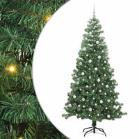 Albero di Natale con 300 LED con supporto Verde 240 cm PVC 3396401