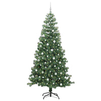 Albero di Natale con 300 LED con supporto Verde 240 cm PVC 3396401