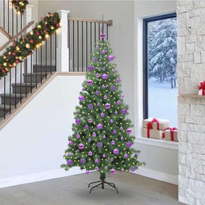 Albero di Natale con 300 LED con supporto Verde 240 cm PVC 3396404