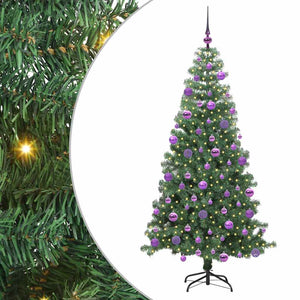 Albero di Natale con 300 LED con supporto Verde 240 cm PVC 3396404