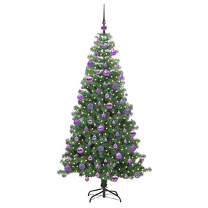 Albero di Natale con 300 LED con supporto Verde 240 cm PVC 3396404