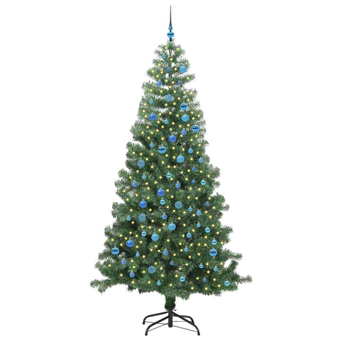 Albero di Natale con 300 LED con supporto Verde 240 cm PVC 3396405