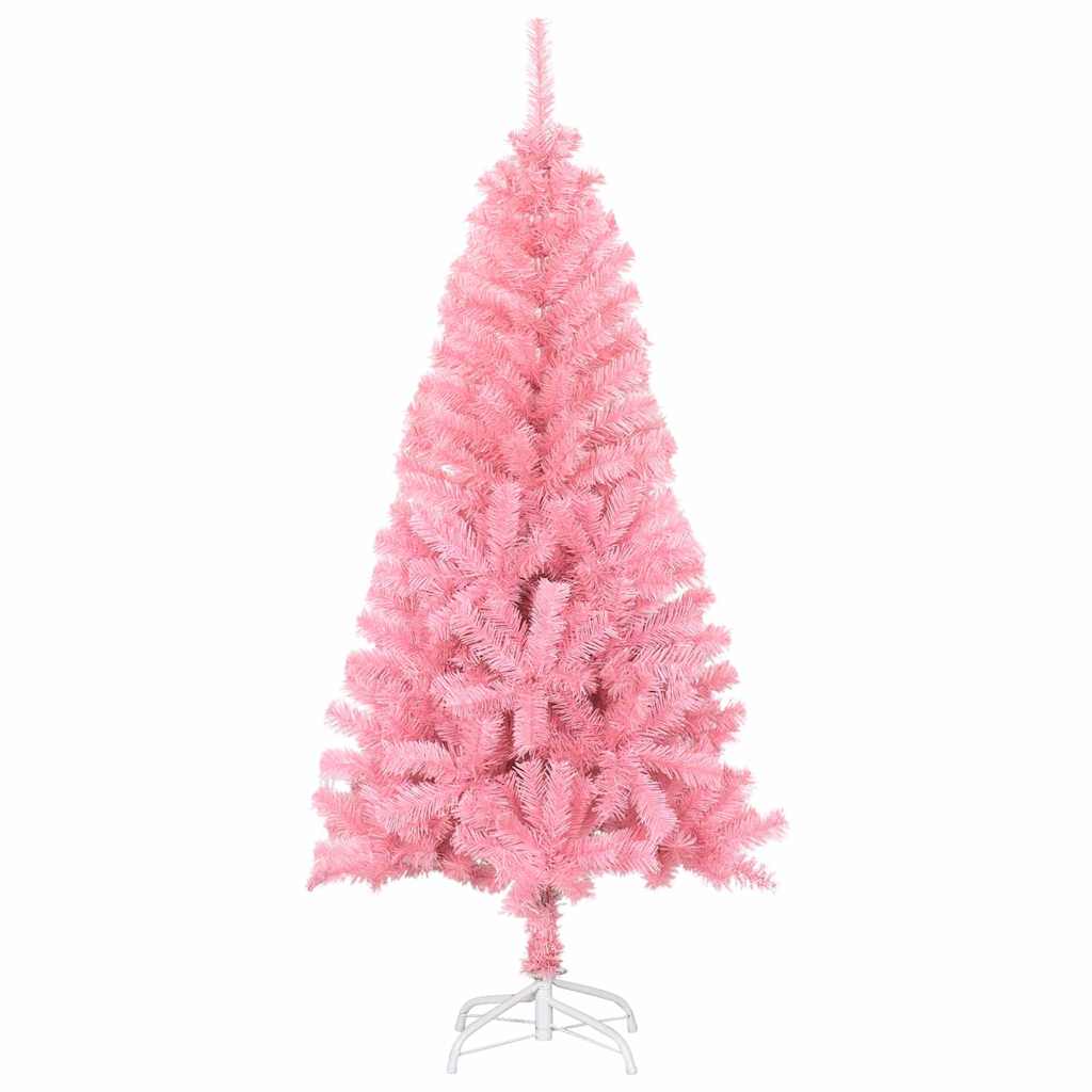 Albero di Natale con 150 LED con supporto Rosa 150 cm PVC 3396416