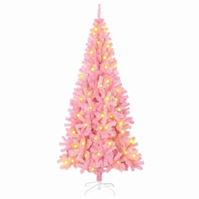 Albero di Natale con 300 LED con supporto Rosa 180 cm PVC 3396425
