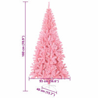 Albero di Natale con 300 LED con supporto Rosa 180 cm PVC 3396425