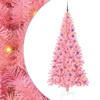 Albero di Natale con 300 LED con supporto-Luci decorative natalizie Rosa 180 cm PVC 391098