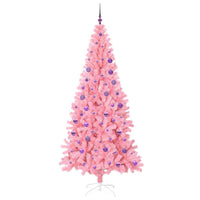Albero di Natale con 300 LED con supporto Rosa 180 cm PVC 3396435