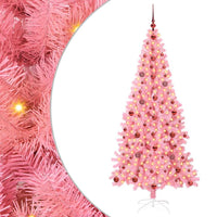 Albero di Natale con 300 LED con supporto Rosa 210 cm PVC 3396438