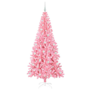 Albero di Natale con 300 LED con supporto Rosa 210 cm PVC 3396441