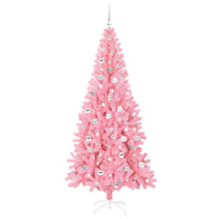 Albero di Natale con 300 LED con supporto Rosa 210 cm PVC 3396443