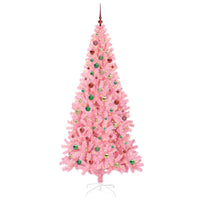 Albero di Natale con 300 LED con supporto Rosa 210 cm PVC 3396446