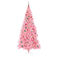 Albero di Natale con 300 LED con supporto Rosa 210 cm PVC 3396446