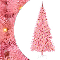 Albero di Natale con 300 LED con supporto Rosa 240 cm PVC 3396447