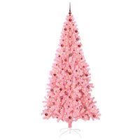 Albero di Natale con 300 LED con supporto Rosa 240 cm PVC 3396447