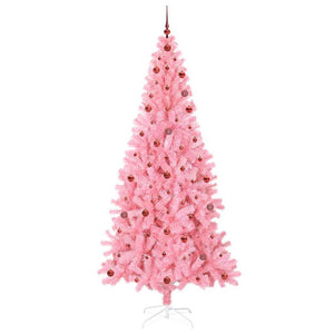 Albero di Natale con 300 LED con supporto Rosa 240 cm PVC 3396447