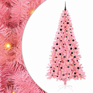 Albero di Natale con 300 LED con supporto Rosa 240 cm PVC 3396448