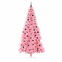 Albero di Natale con 300 LED con supporto Rosa 240 cm PVC 3396448