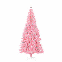 Albero di Natale con 300 LED con supporto Rosa 240 cm PVC 3396449