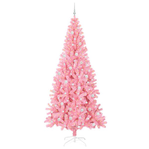 Albero di Natale con 300 LED con supporto Rosa 240 cm PVC 3396450