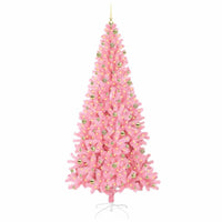 Albero di Natale con 300 LED con supporto Rosa 240 cm PVC 3396451