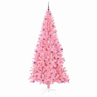 Albero di Natale con 300 LED con supporto Rosa 240 cm PVC 3396453
