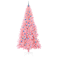 Albero di Natale con 300 LED con supporto Rosa 240 cm PVC 3396454
