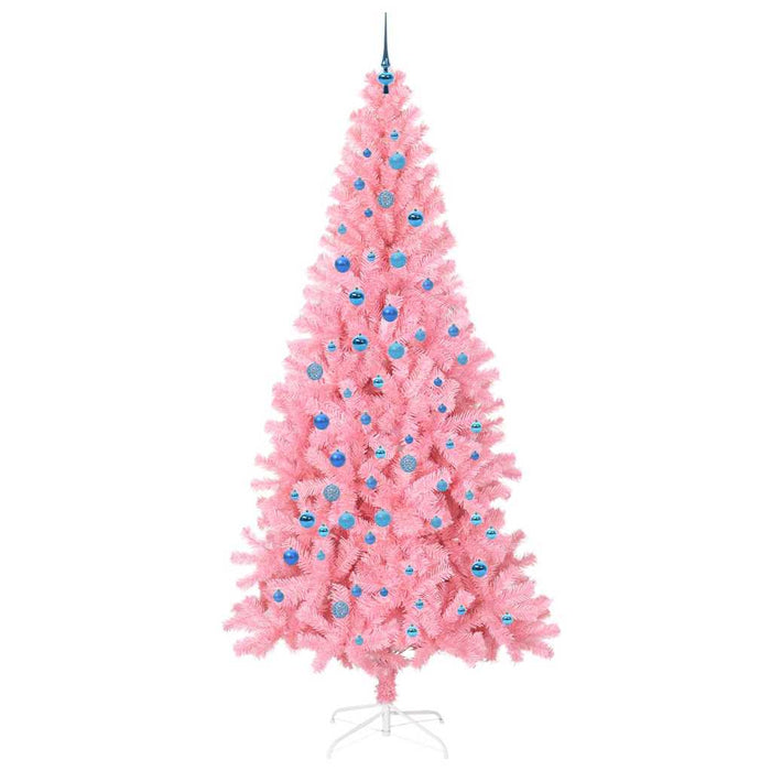 Albero di Natale con 300 LED con supporto Rosa 240 cm PVC 3396454
