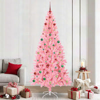 Albero di Natale con 300 LED con supporto Rosa 240 cm PVC 3396455