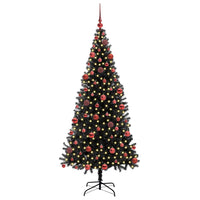 Albero di Natale con 300 LED con supporto Nero 180 cm PVC 3396478