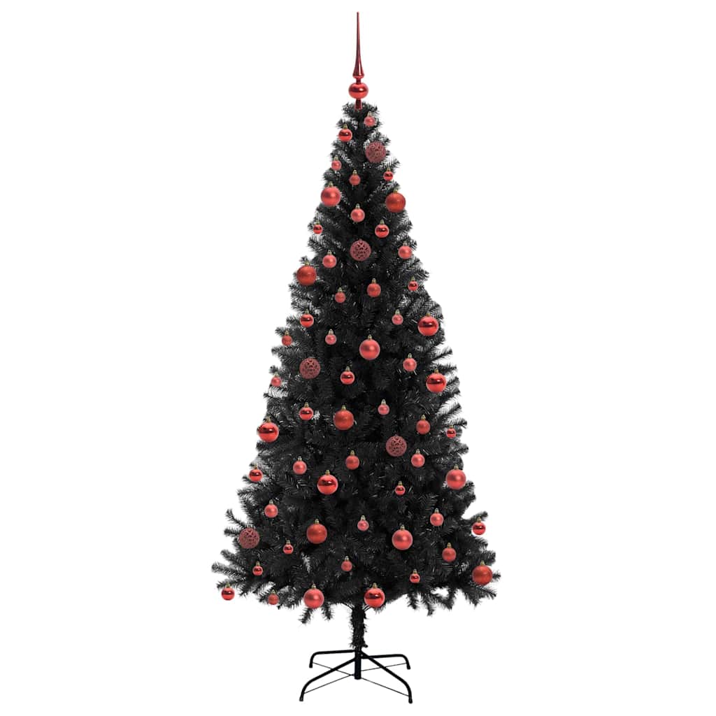 Albero di Natale con 300 LED con supporto Nero 180 cm PVC 3396478