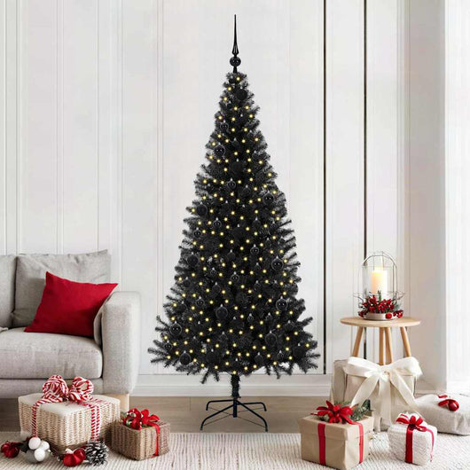 Albero di Natale con 300 LED con supporto Nero 180 cm PVC 3396479