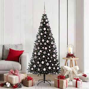 Albero di Natale con 300 LED con supporto Nero 180 cm PVC 3396480