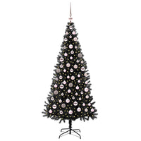 Albero di Natale con 300 LED con supporto Nero 180 cm PVC 3396480