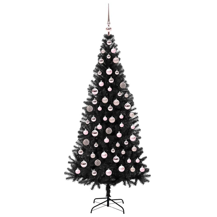 Albero di Natale con 300 LED con supporto Nero 180 cm PVC 3396480