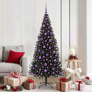 Albero di Natale con 300 LED con supporto Nero 180 cm PVC 3396484