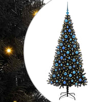 Albero di Natale con 300 LED con supporto Nero 180 cm PVC 3396485