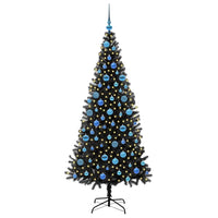 Albero di Natale con 300 LED con supporto Nero 180 cm PVC 3396485