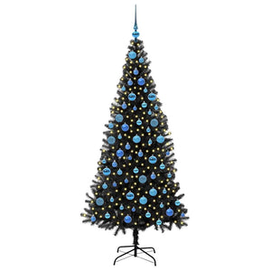 Albero di Natale con 300 LED con supporto Nero 180 cm PVC 3396485