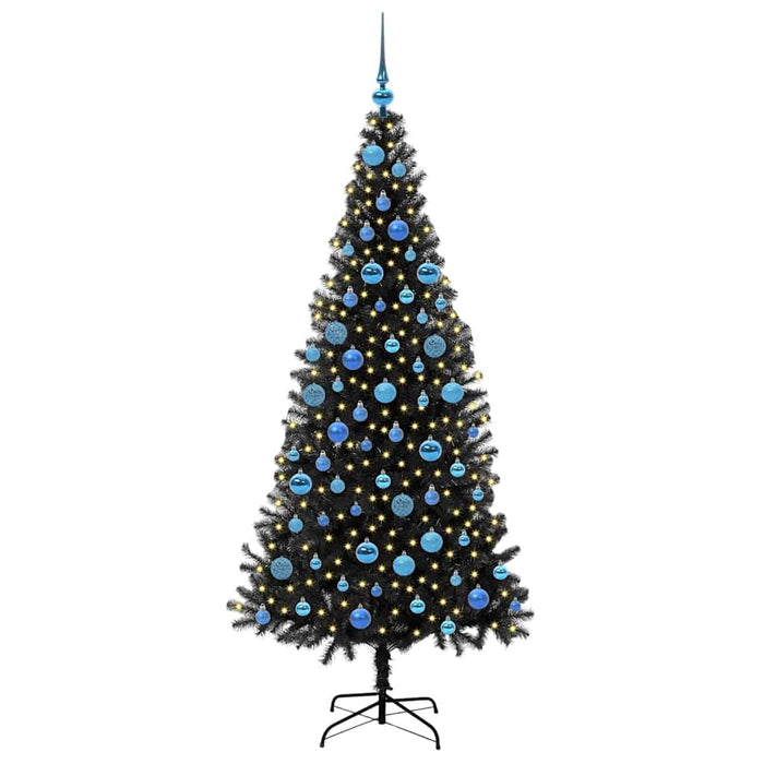 Albero di Natale con 300 LED con supporto Nero 180 cm PVC 3396485