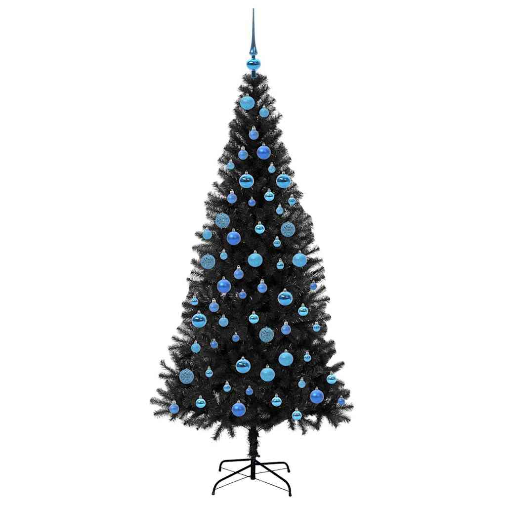 Albero di Natale con 300 LED con supporto Nero 180 cm PVC 3396485