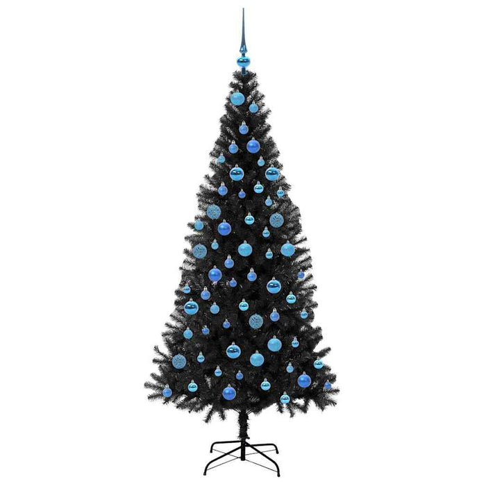 Albero di Natale con 300 LED con supporto Nero 180 cm PVC 3396485