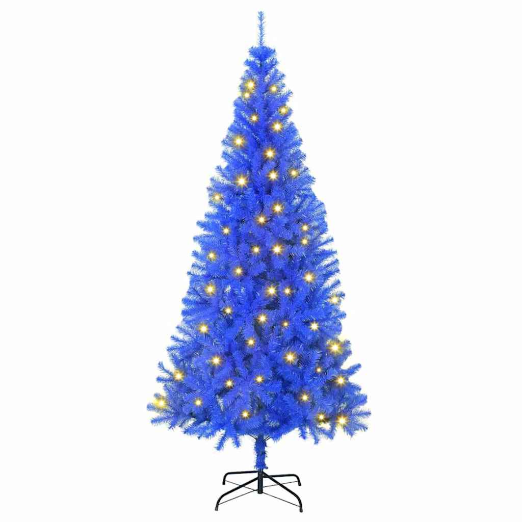 Albero di Natale con 300 LED con supporto Blu 180 cm PVC 3396523