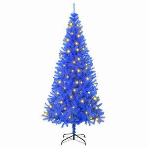 Albero di Natale con 300 LED con supporto Blu 180 cm PVC 3396523