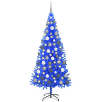Albero di Natale con 300 LED con supporto Blu 180 cm PVC 3396526