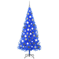 Albero di Natale con 300 LED con supporto Blu 180 cm PVC 3396526