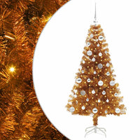 Albero di Natale con 150 LED con supporto Oro 150 cm PET 3396617