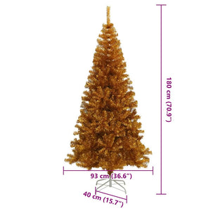 Albero di Natale con 300 LED con supporto Oro 180 cm PET 3396621