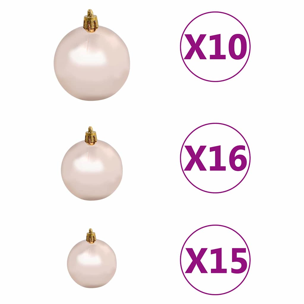 Albero di Natale con 300 LED con supporto Oro 180 cm PET 3396623