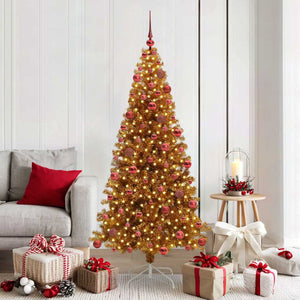 Albero di Natale con 300 LED con supporto Oro 180 cm PET 3396625