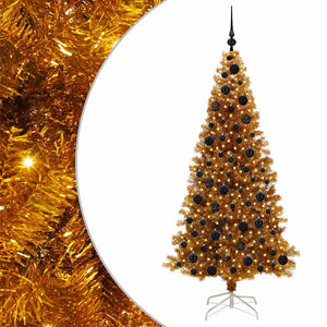 Albero di Natale con 300 LED con supporto Oro 180 cm PET 3396626